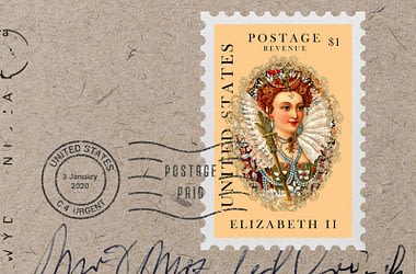 Free Postage Stamp Mockup PSD