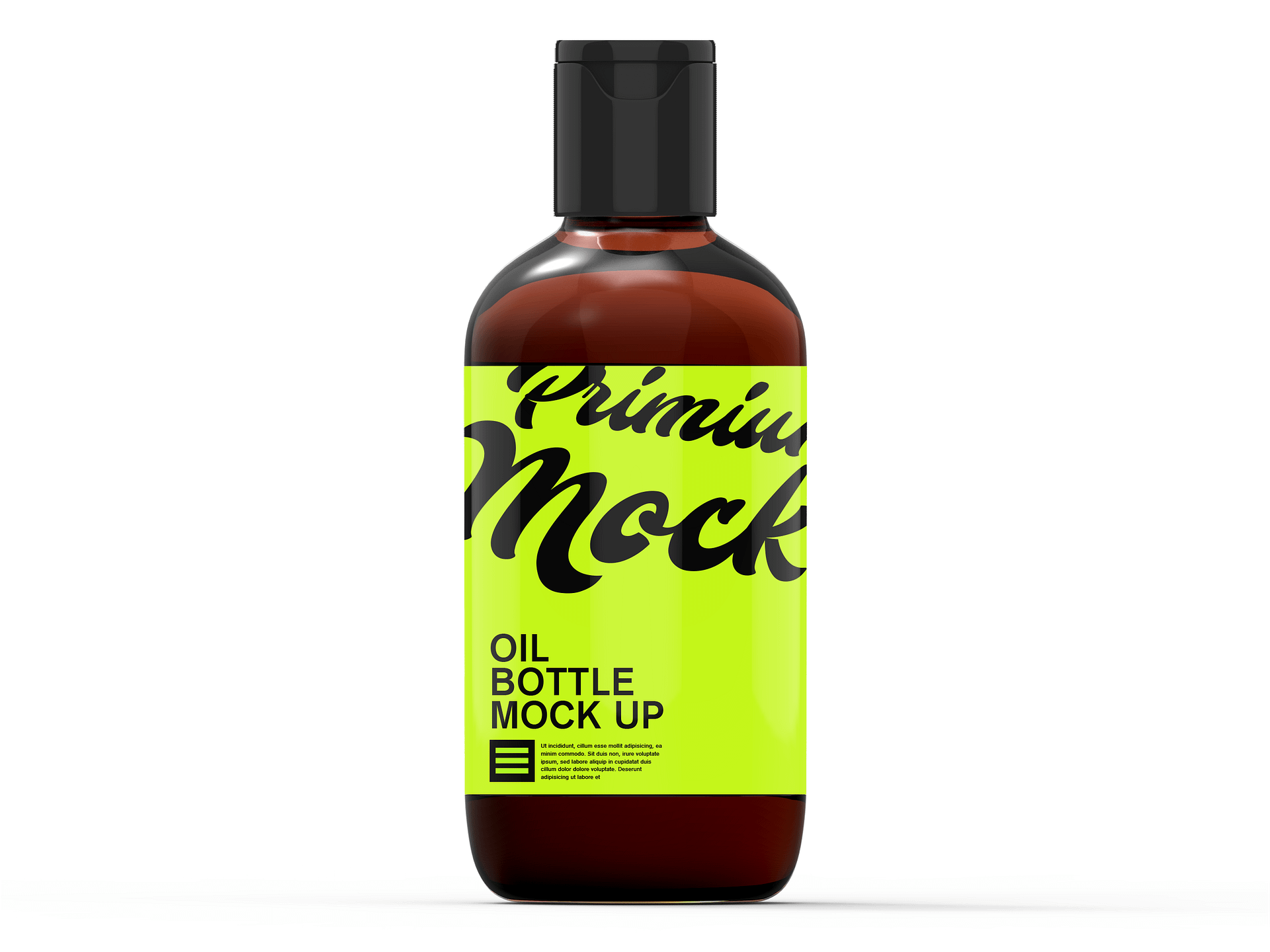 Download Oil Bottle Mockup - Mockupo 200 Ml oil Bottle