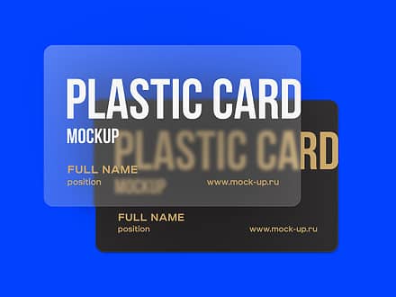Plastic Visiting card mockup