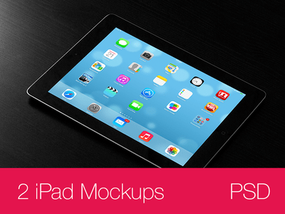 iPad Mockups PSD (black)