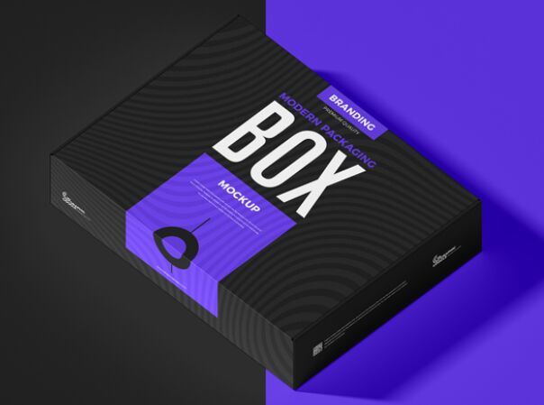 Free Modern Packaging Box Mockup