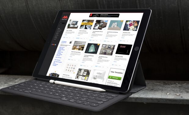 Free 12.9-inch iPad Pro Mockup Vol.1
