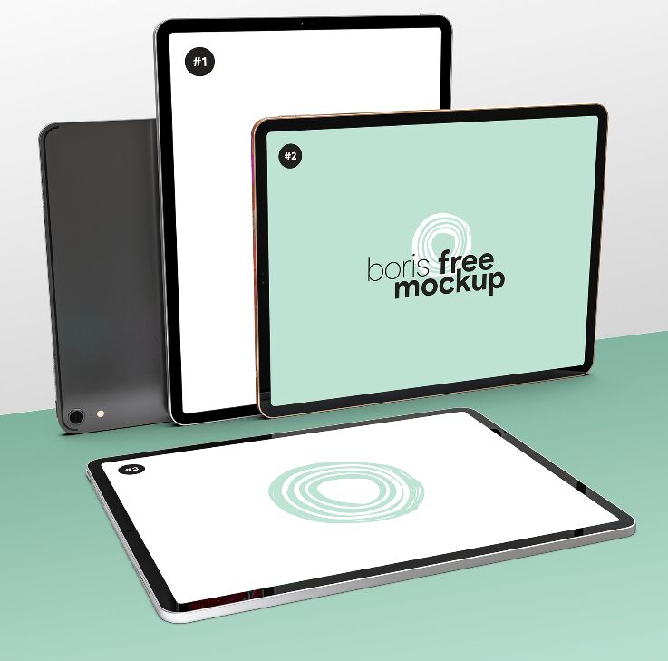 Four iPad Pro Mockup