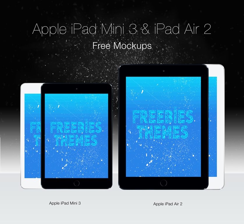 Apple iPad Mini 3 and iPad Air 2 Mockups